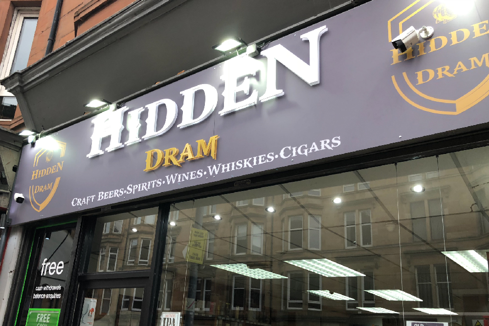 signs-glasgow-hidden-dram-acrylic-letters-light-box-signs-glasgow-edinburgh-signs