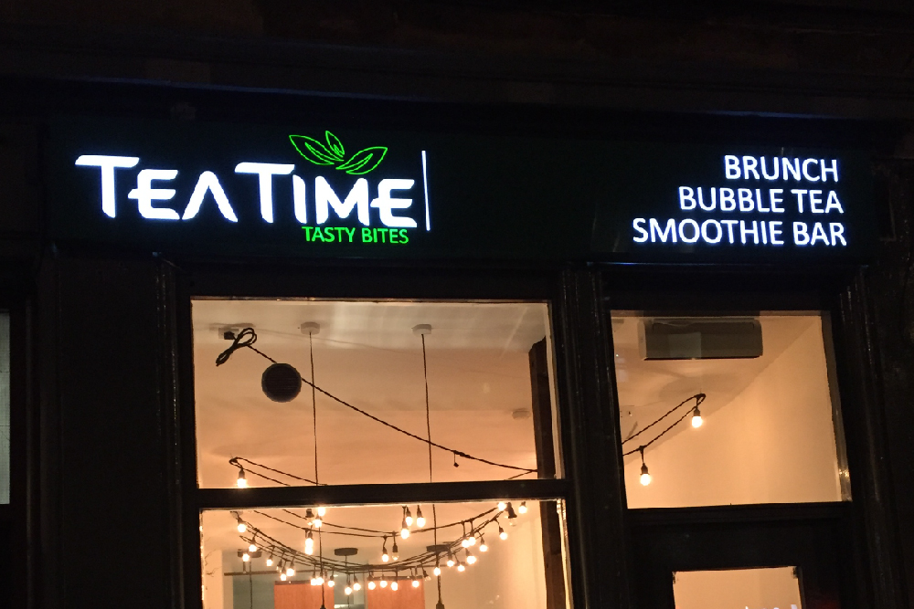 signs-glasgow-tea-time-light-box-signs-glasgow-edinburgh-signs